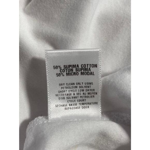 NWT Oscar De La Renta White Banana Graphic Botanical T-Shirt Sz. M - Picture 8 of 8